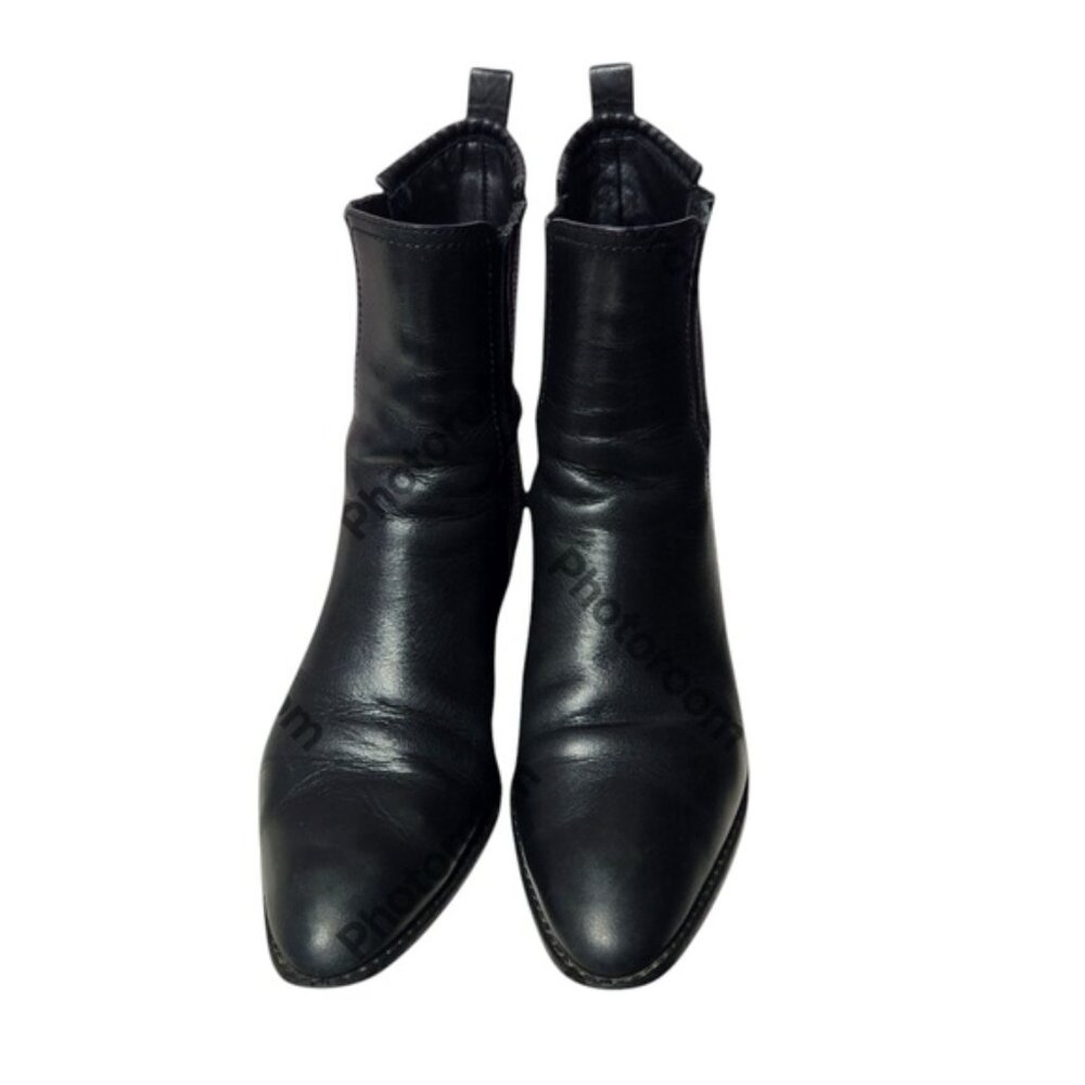 Black Alexander Wang  Leather Ankle Boots - Picture 2 of 14